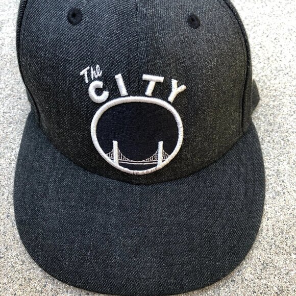 NEW ERA Golden State Warriors Fitted Hat 6 7/8 Wool Blend NBA Cap Grey 59Fifty - Picture 3 of 8